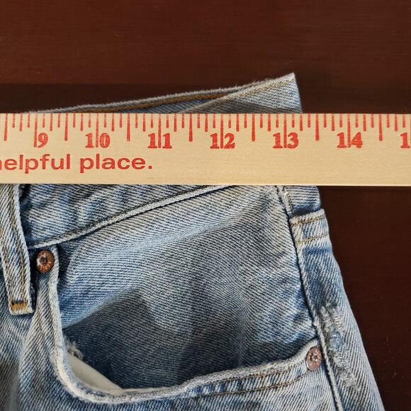 Agolde Dame High Rise Button Fly Wide Leg Light Wash Jeans Size 24 Baggy Skater - Picture 10 of 12